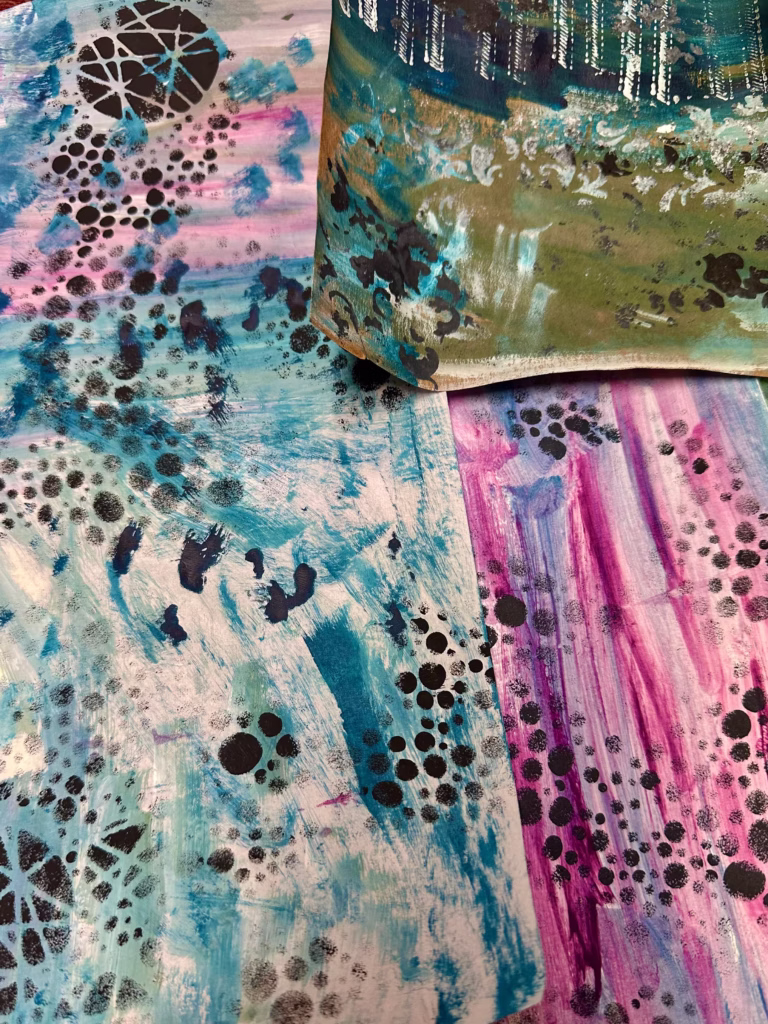 colorful papers with varied textures